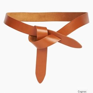 Isabel‎ Marant Lecce Leather Wrap Belt Knotted Leather Belt Large Brown Cognac